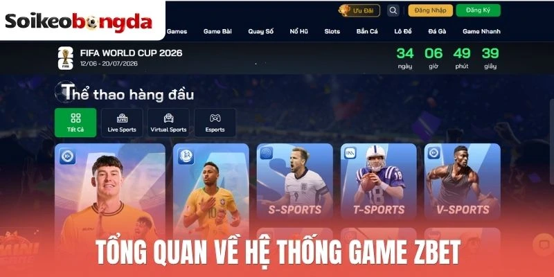 Zbet - Đỉnh Cao Cá Cược Bóng Đá Với Tỷ Lệ Siêu Khủng 1 Tổng quan về hệ thống game Zbet