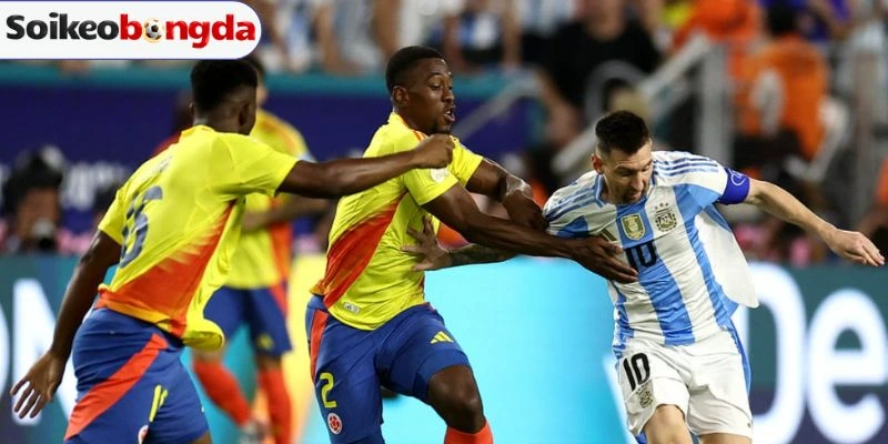 Colombia chạm trán với đương kim vô địch Argentina